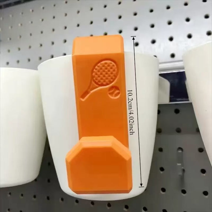 Clip-On Chain-Link Fence Paddle and Gear Hook Organizer Bowlift