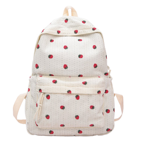 Backpack with Playful Fruit Pattern Bowlift