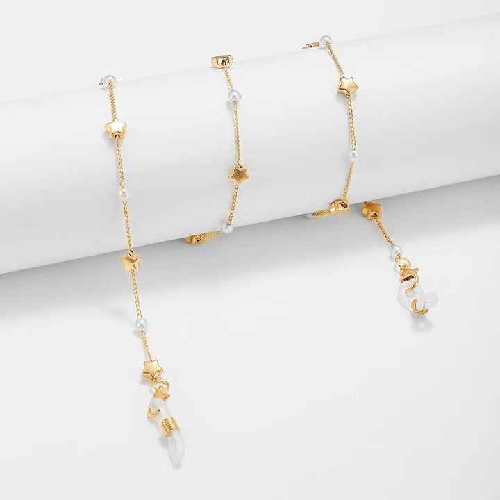 Star-Embellished Gold Plated Anklet Bowlift