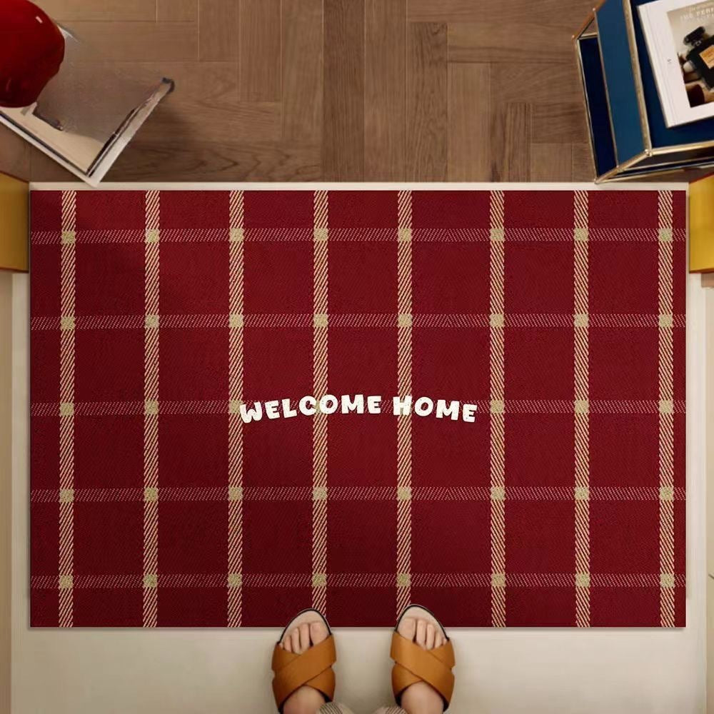 Plaid Welcome Mat Bowlift