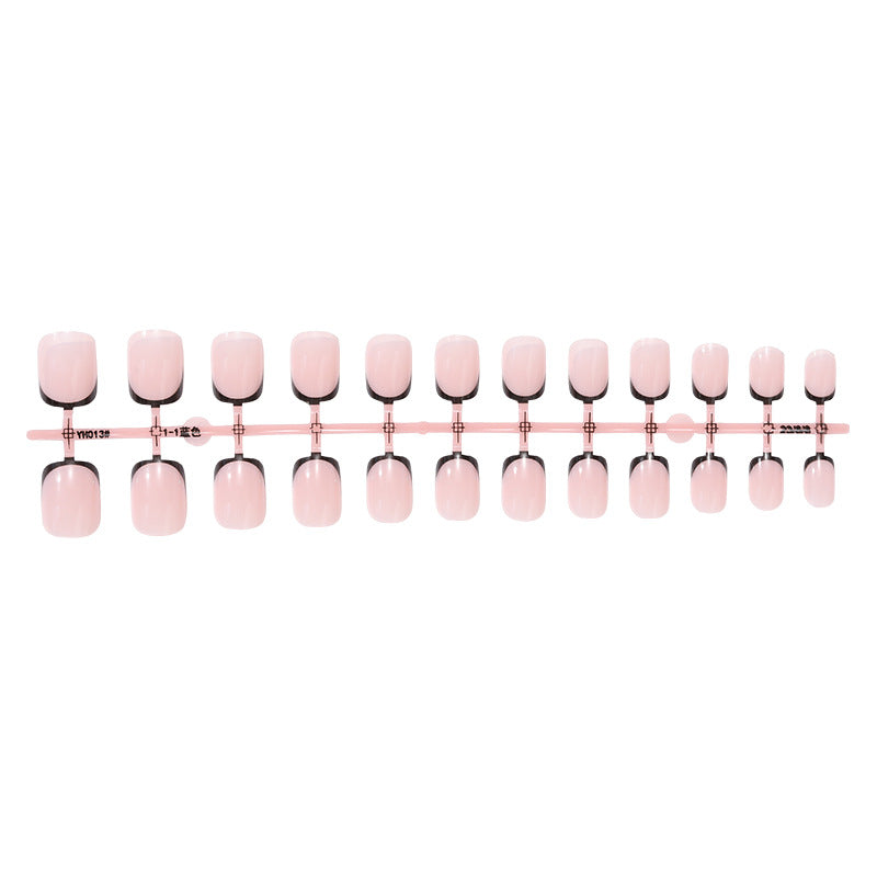 Elegant French Tip Press-On Nail Collection Bowlift