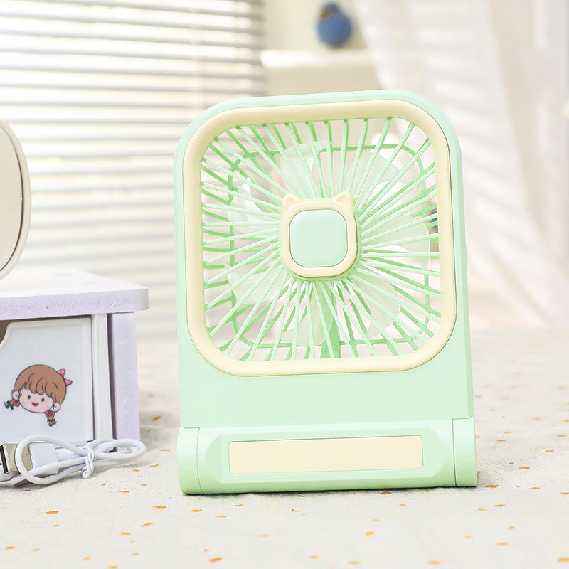 Women's portable mini fan with charming cat design Bowlift