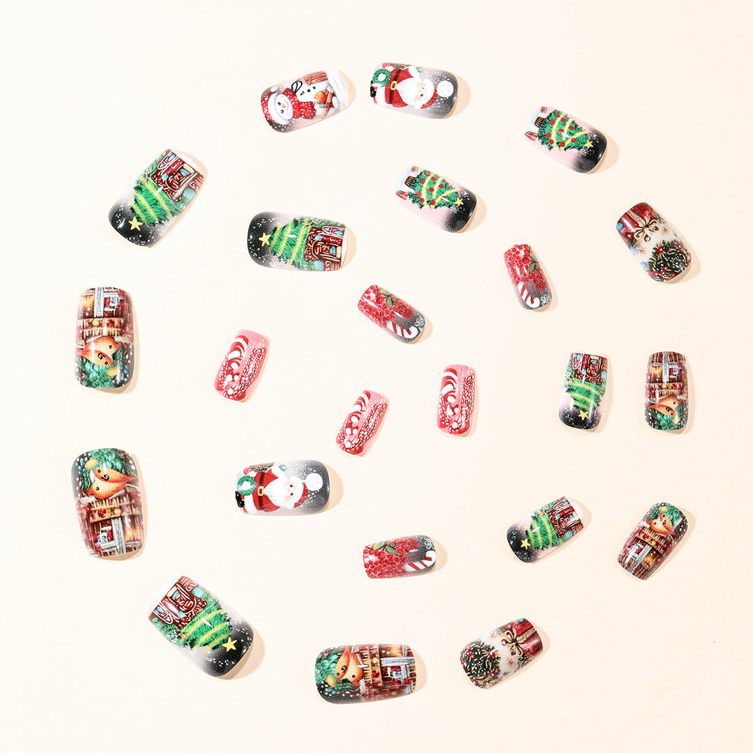 Festive 3D Christmas Nail Art Extensions Bowlift