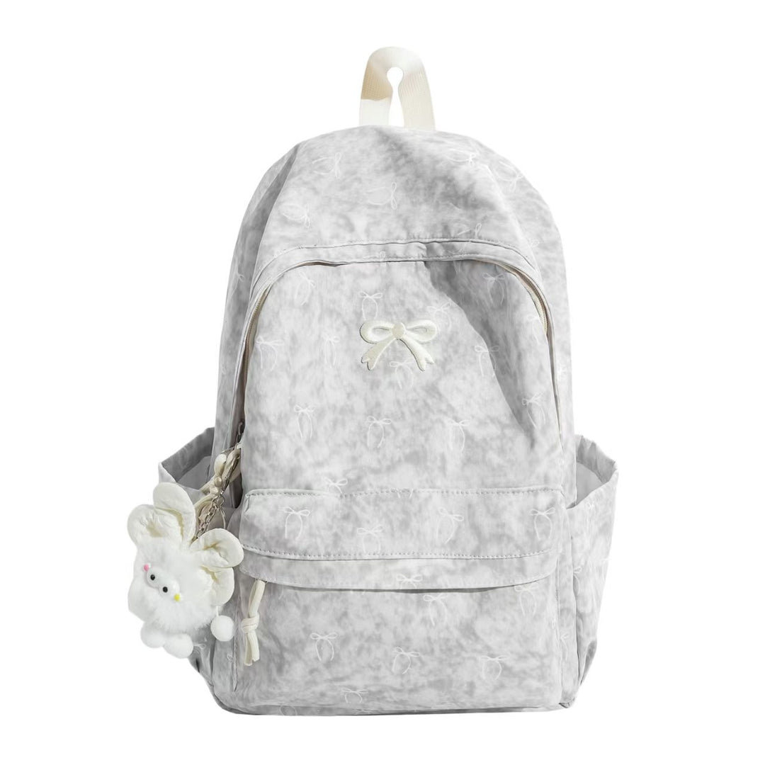Backpack with Playful Bow Design and Practical Compartments Bowlift
