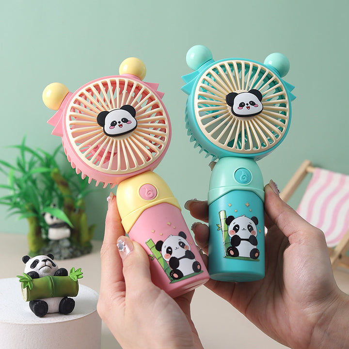 Portable Panda-Themed Mini Fan Bowlift