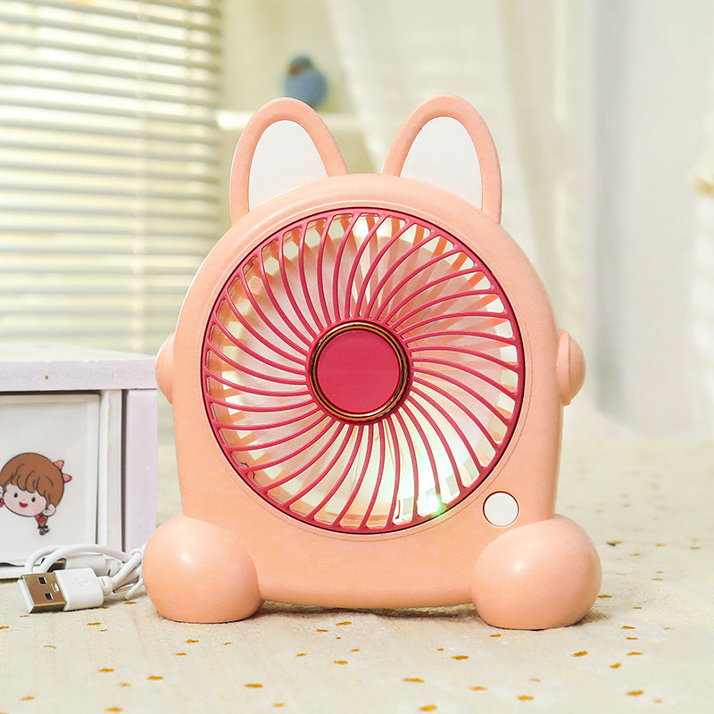 Women's Portable Mini Fan in Creative Animal Design Bowlift
