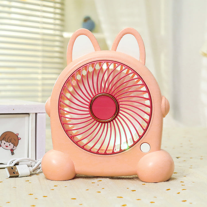 Women's Portable Mini Fan in Creative Animal Design Bowlift
