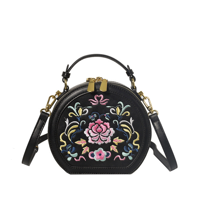 Vintage Floral Embroidered Handbag Bowlift