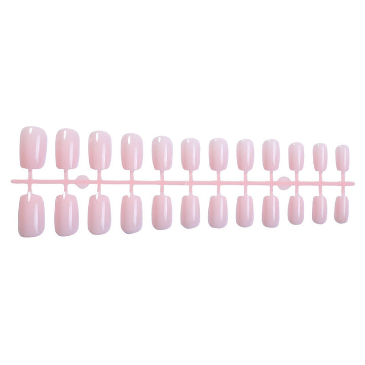 Glossy Square-Cut Press-On Nail Set Bowlift
