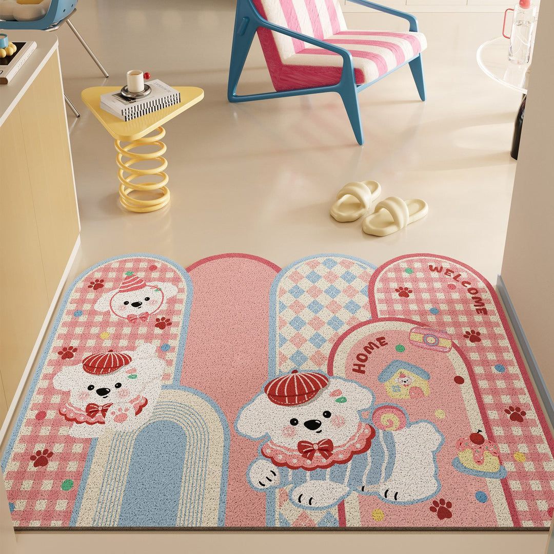 Playful Dog-Themed Doormat