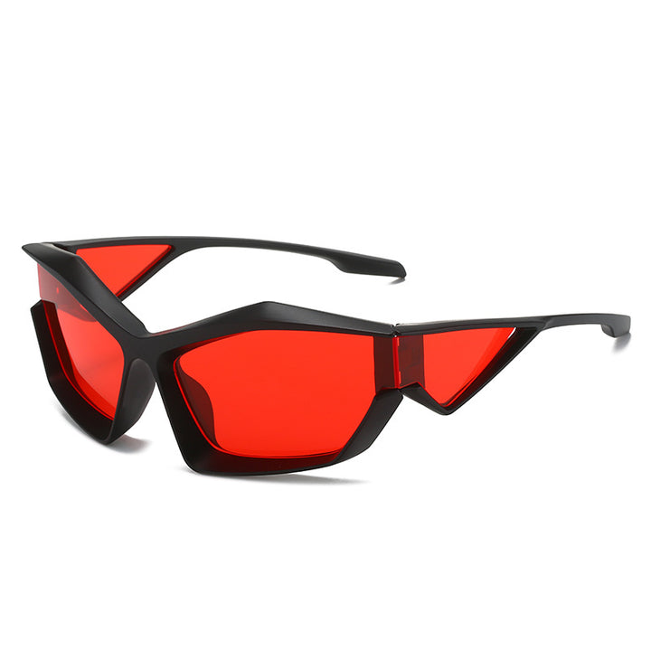 Women's sporty performance sunglasses with modern geometry frame Bowlift