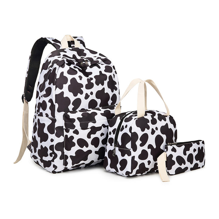 Stylish Leopard Print Backpack and Accessory Set Bowlift