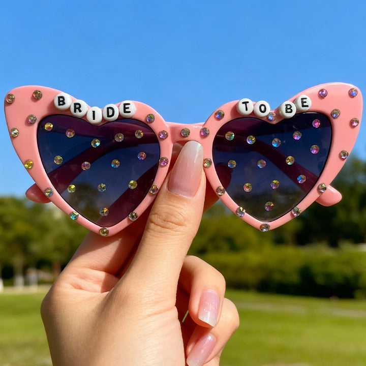 Bride-To-Be Heart-Shaped Sunglasses Bowlift