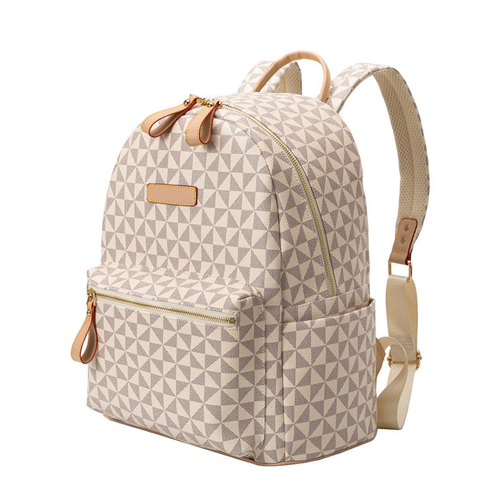 Fashionable backpack in geometric design Bowlift