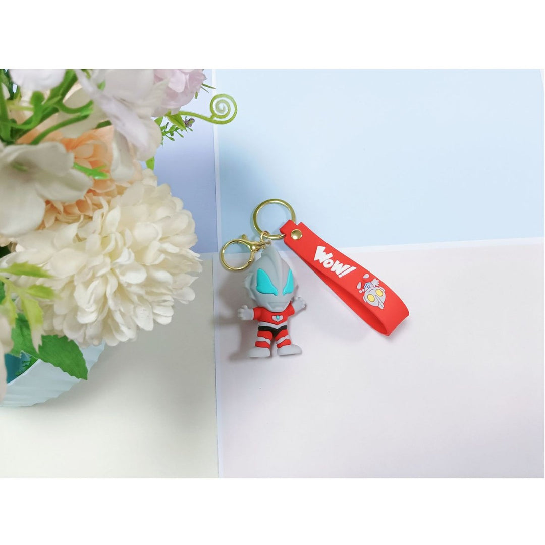 Unisex keychain made of flexible silicone with unique character design Bowlift