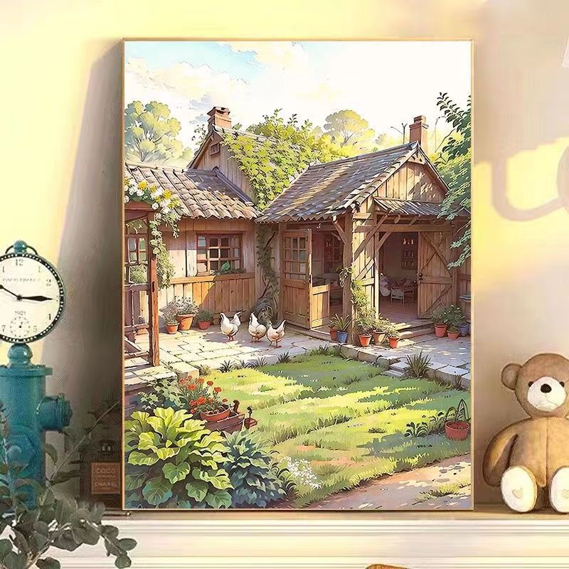 Serenity-Inspired Garden Scene Wall Art Bowlift