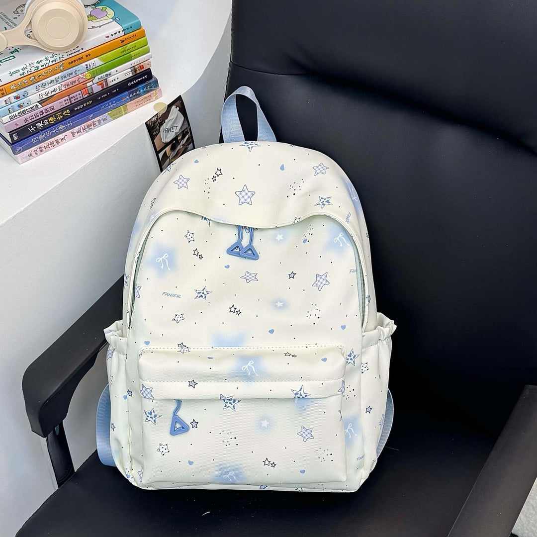 Star-Patterned Lightweight Backpack Bowlift