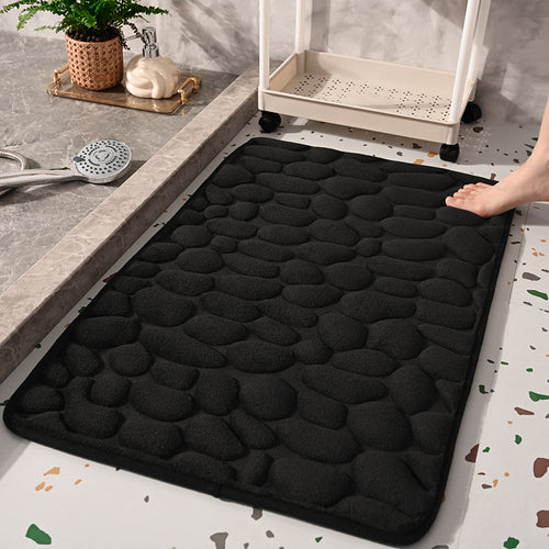 Anti-Slip Pebble-Texture Bath Mat