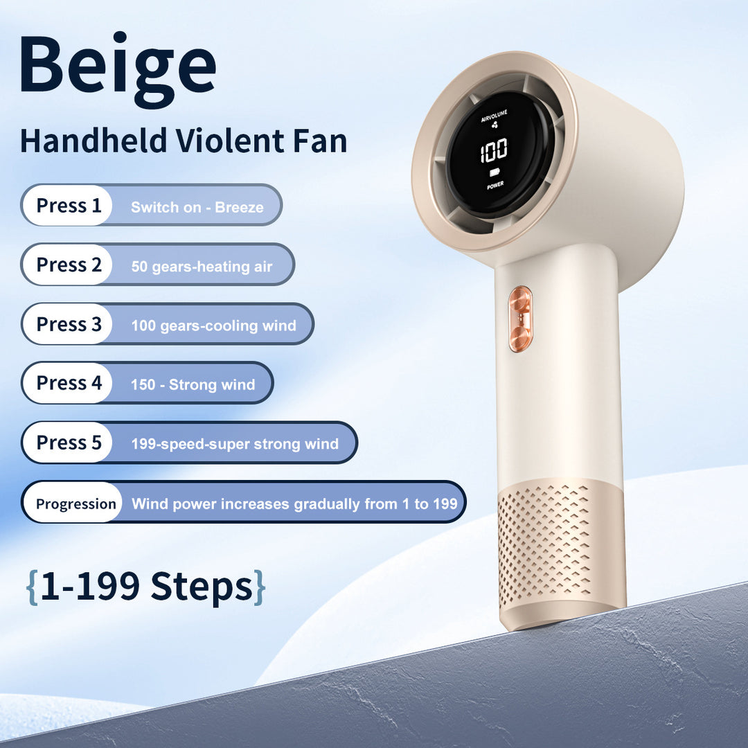 Unisex nan high-power digital handheld hair dryer with precise multi-step airflow Bowlift