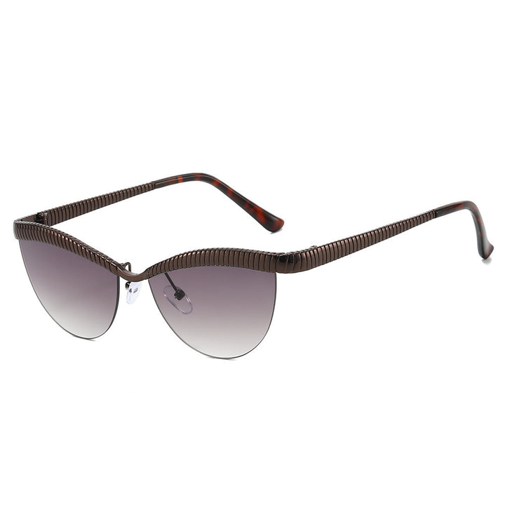 Women Designer Sunglasses with unique, curved frame Bowlift
