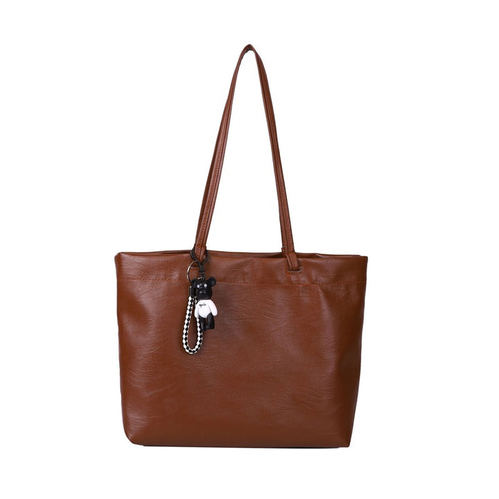 Chic Faux Leather Tote Bag Bowlift