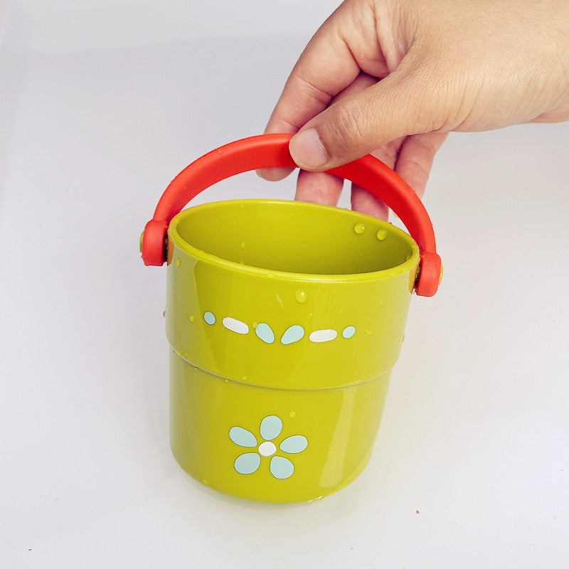 Unisex colorful storage bucket with ergonomic handle Bowlift