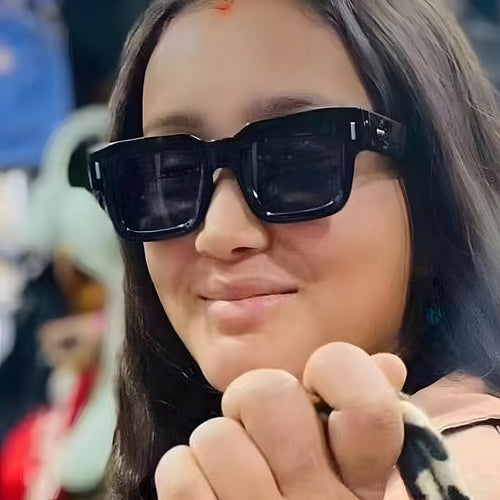 Ladies stylish square sunglasses with eye-catching leopard print Bowlift