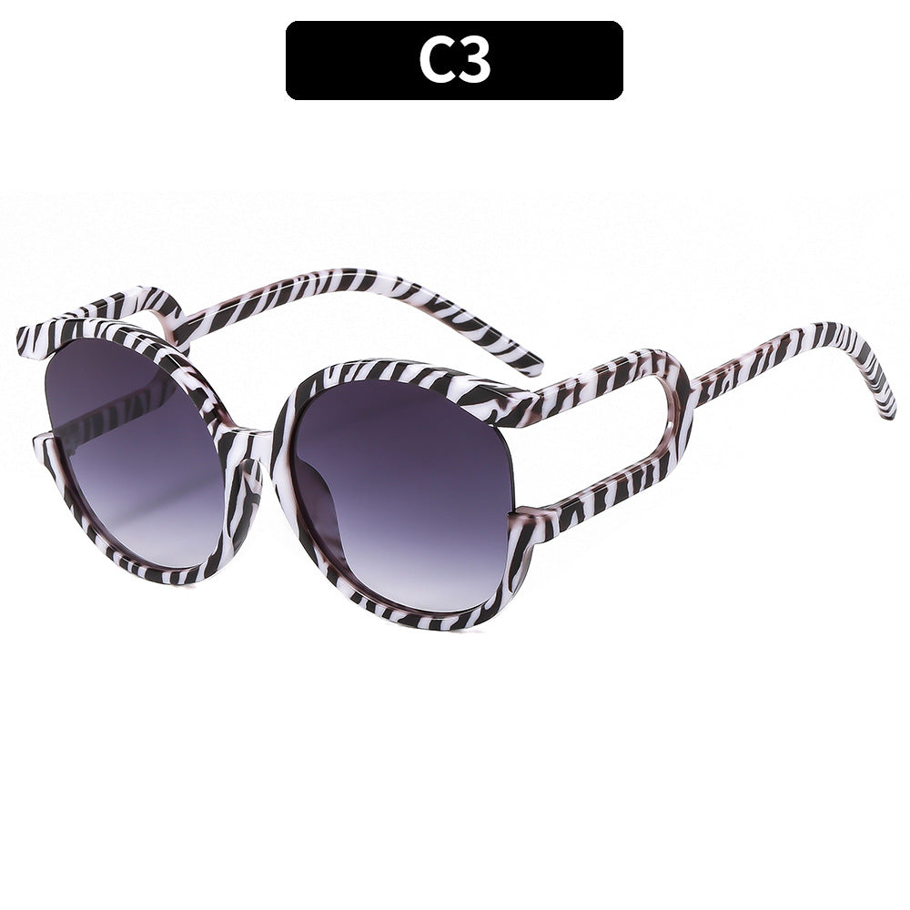 Classic Style Stylish Oversized Round Sunglasses