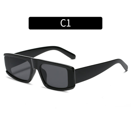 Bold Rectangular Frame Sunglasses