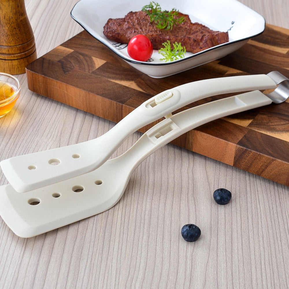Ergonomic silicone spatula with stainless steel accents Bowlift