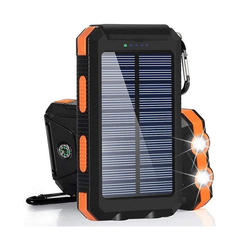 Robust Solar Power Bank with LED Light and Compass Bowlift