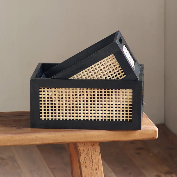 High-quality storage basket made of natural material Bowlift