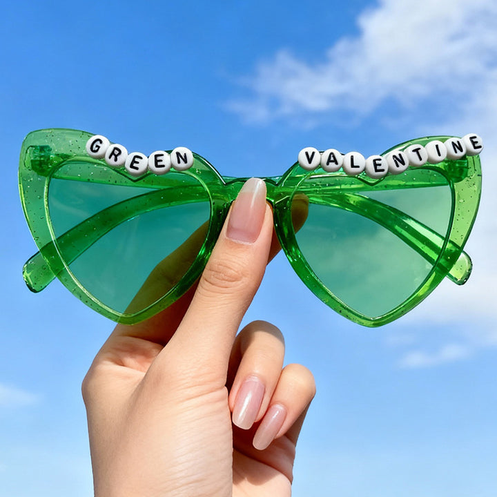 Playful Cat-Eye Sunglasses with Bead Accents Bowlift