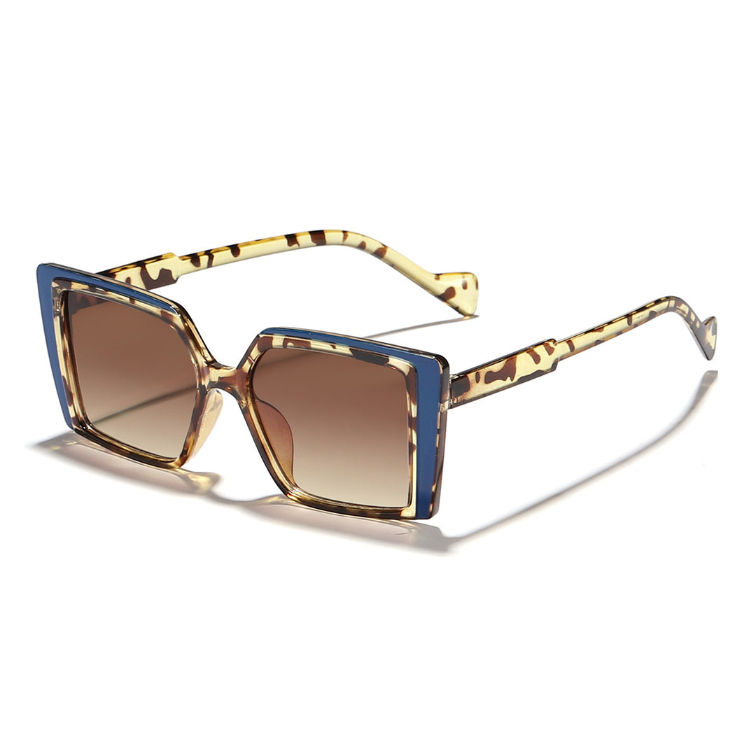 Women elegant square sunglasses with mirrored lenses Bowlift
