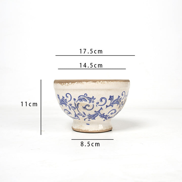 Floral Ceramic Planter Bowlift