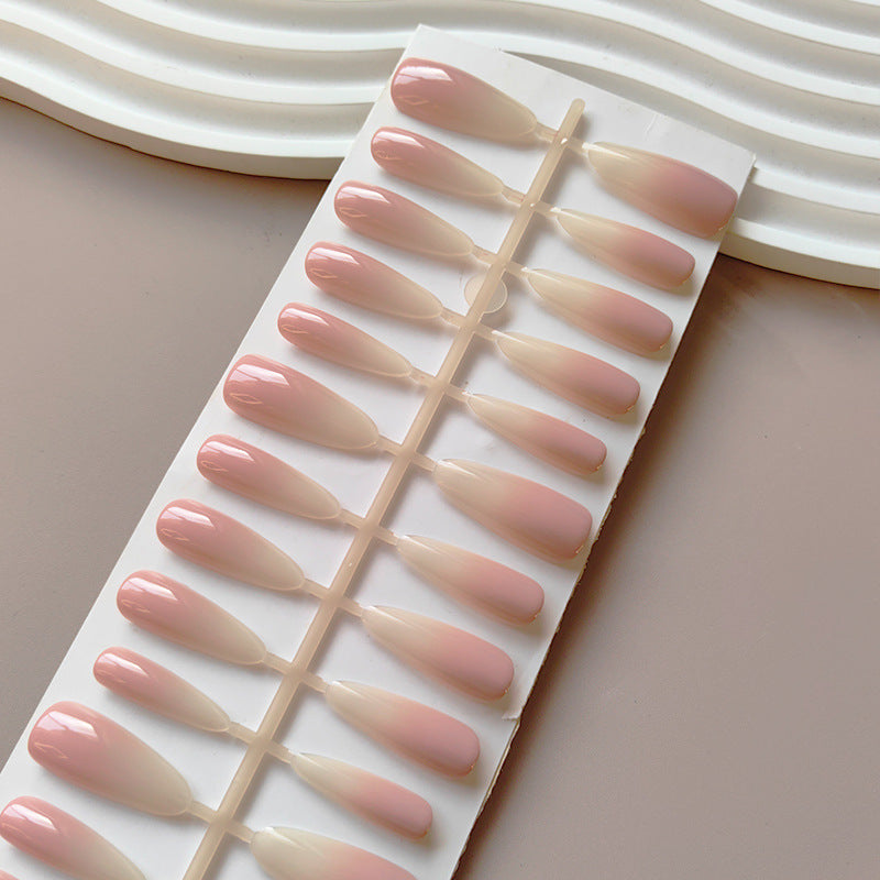 Artificial Nude Fingernails in the Elegant Ombre Look Bowlift