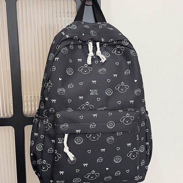 Playful Cartoon-Themed Backpack Bowlift