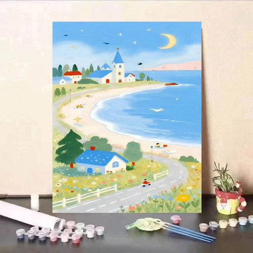 DIY Scenic Garden Paint by Numbers Kit Bowlift