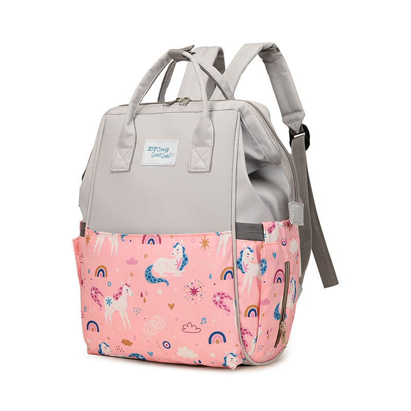 Eclectic Unicorn Design Diaper Backpack Bowlift