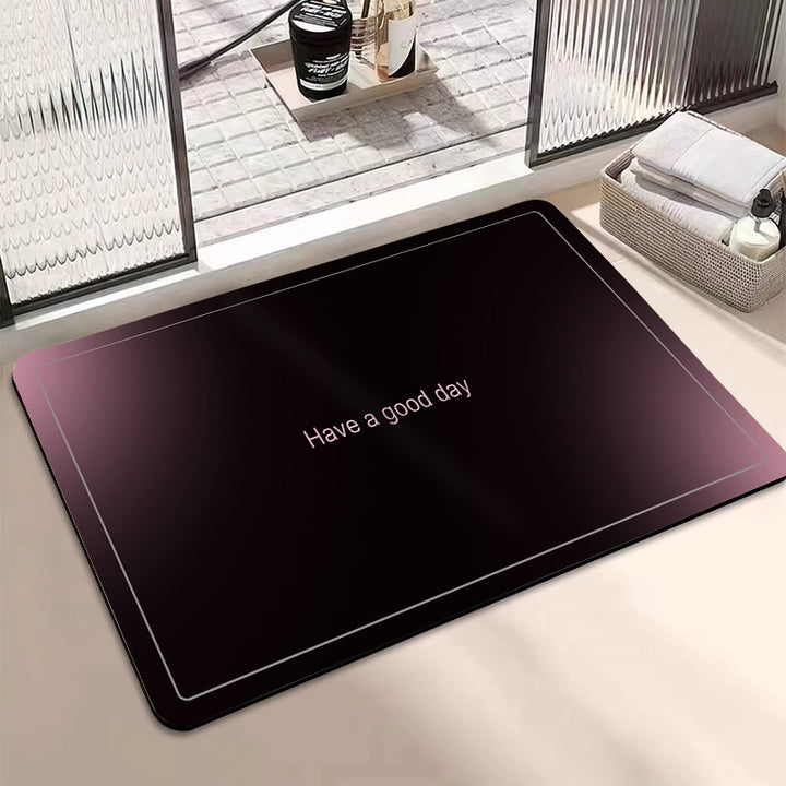 Motivational Phrase Bath Mat Bowlift