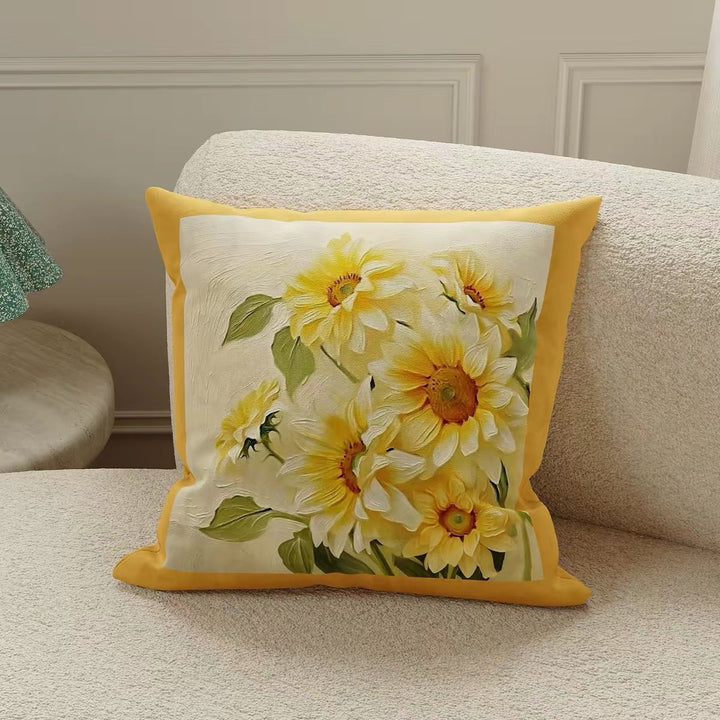 Decorative Floral Pattern Throw Pillow