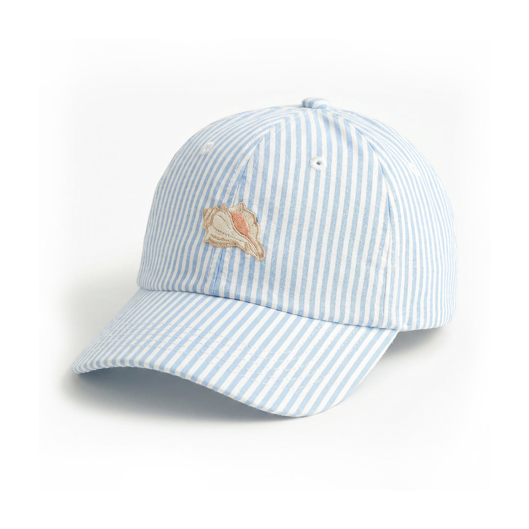 Ladies striped baseball cap with strawberry motif Bowlift