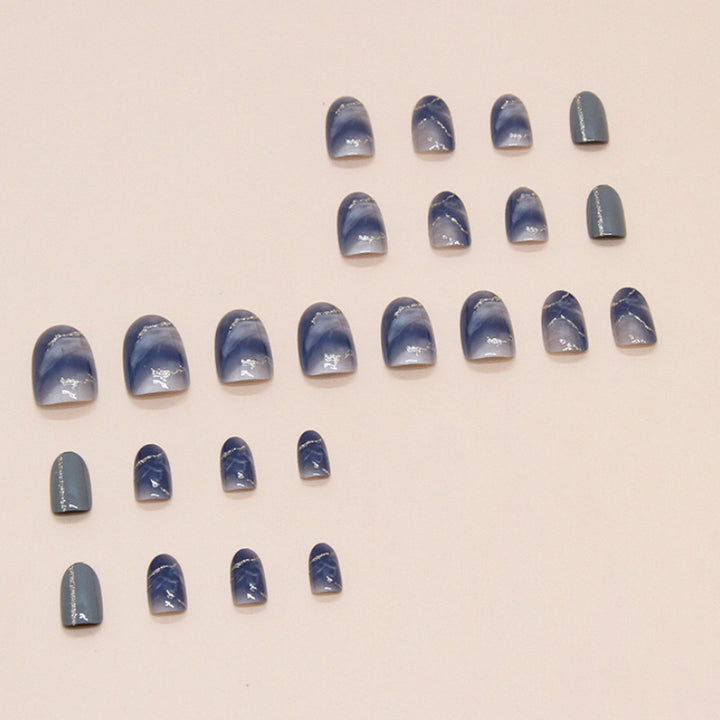 Premium Marble Design Press-On Nail Tips Bowlift