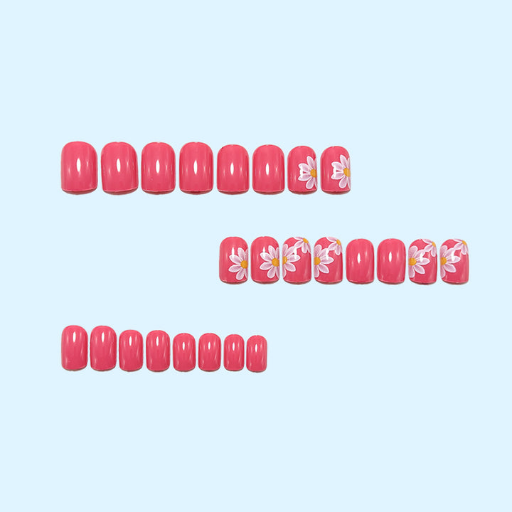 Artificial nails with stylish flower design Bowlift