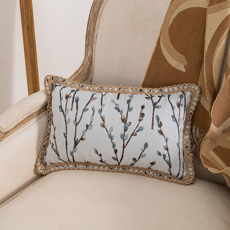 Decorative Textured Floral Cushion