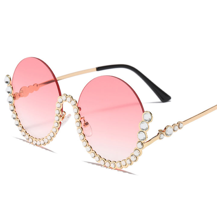 Women's Designer Sunglasses with Glamorous Crystal Accents Bowlift