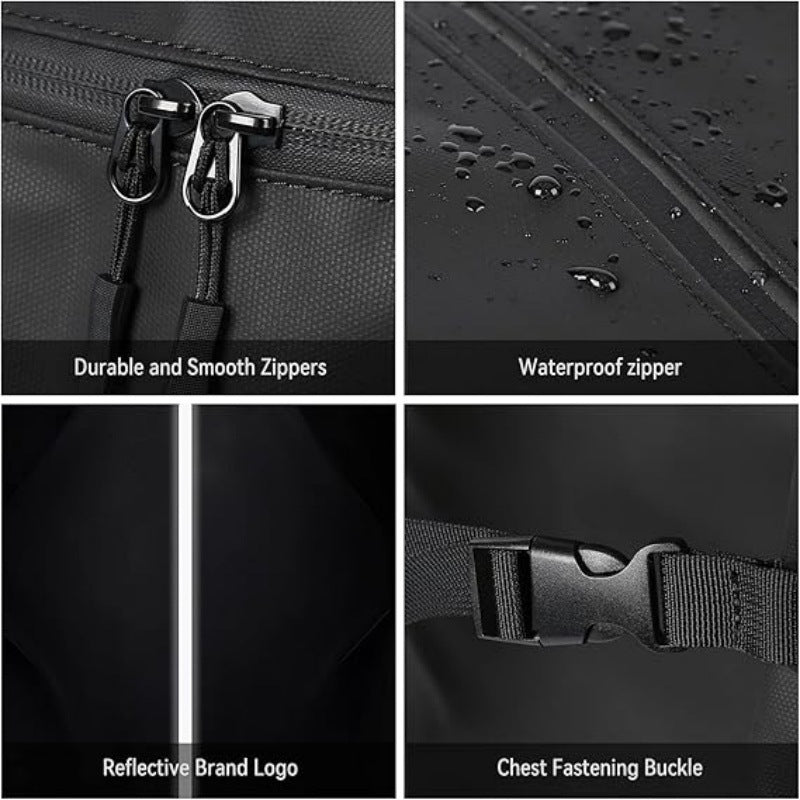 Motorcycle backpack with Reflective Safety Details Bowlift