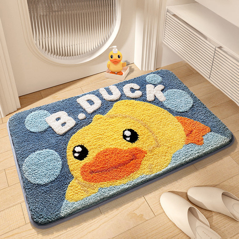 Cartoon Duck-Themed Bath Mat Bowlift