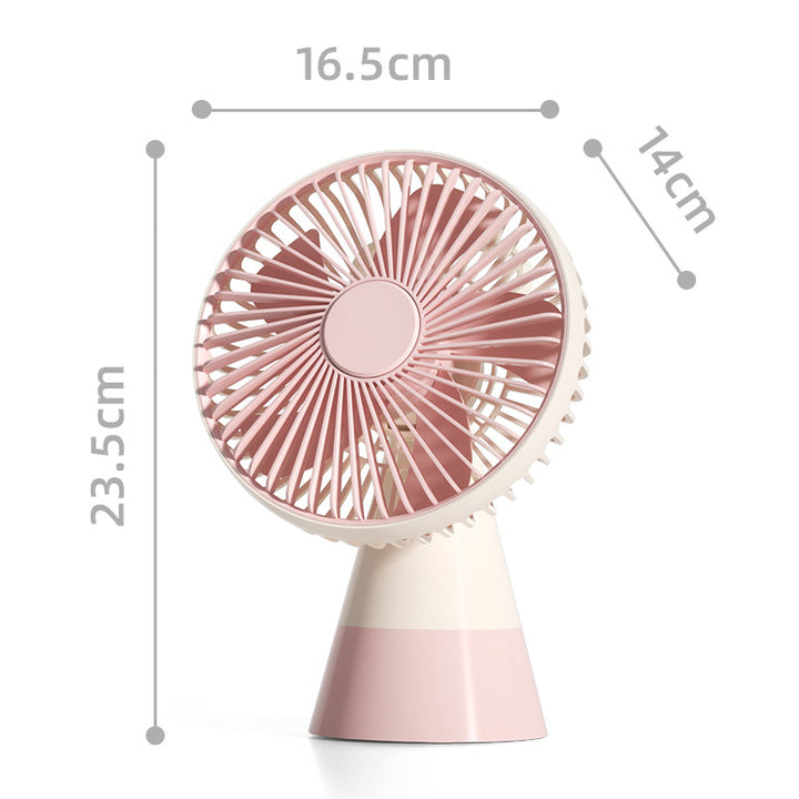 Ladies portable table fan with 360-degree rotation mechanism Bowlift