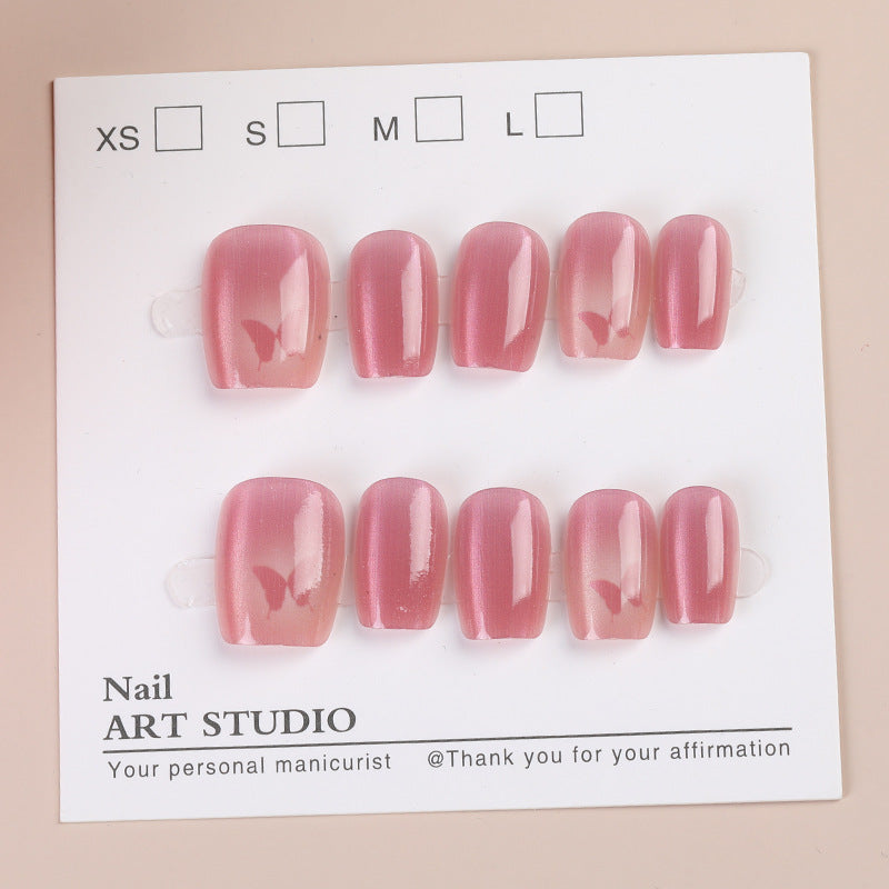 Stylish Press-On Nail Set Bowlift